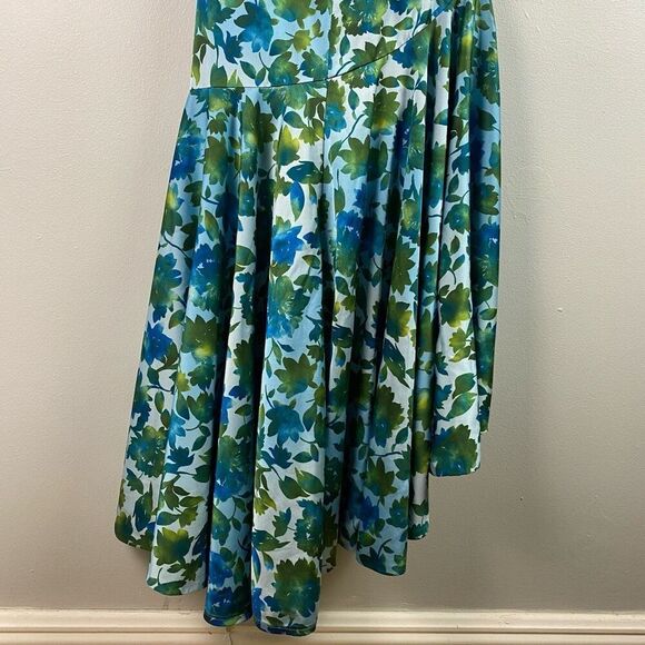 AMUR Edie High Low Tie Neck Halter Gown - Picture 10 of 16